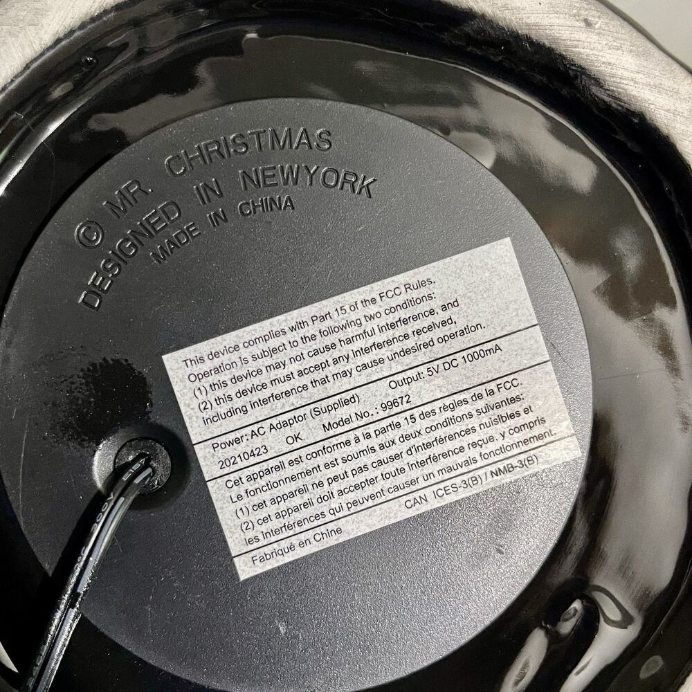 Mr Halloween Haunted Tree Ceramic Black 14" Pumpkin LED Lighted Mr Christmas - Picture 10 of 10